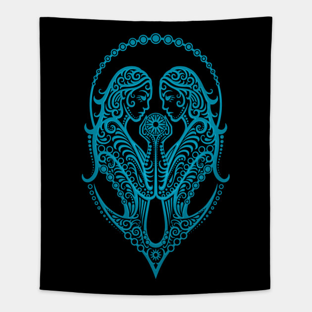 Blue Gemini Zodiac Sign