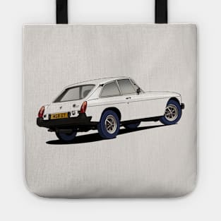 MGB GT Coupé in white Tote