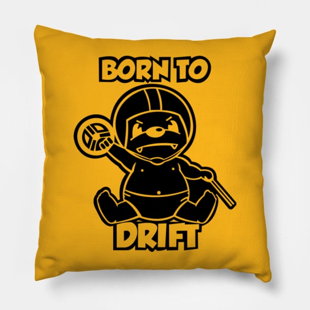 Born To Drift Pillow by Zidnareo