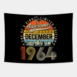 Awesome Since December 1964 Vintage 59th Birthday Tapestry