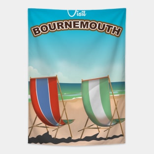 Bournemouth Seaside poster Tapestry