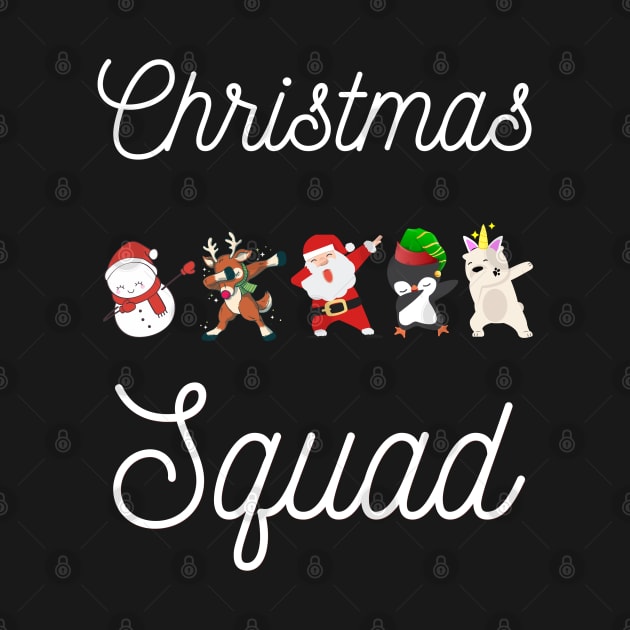 Christmas Squad Santa and Friends Dabbing Merry Christmas Family by MAii Art&Design