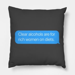 Clear Alcohols Pillow