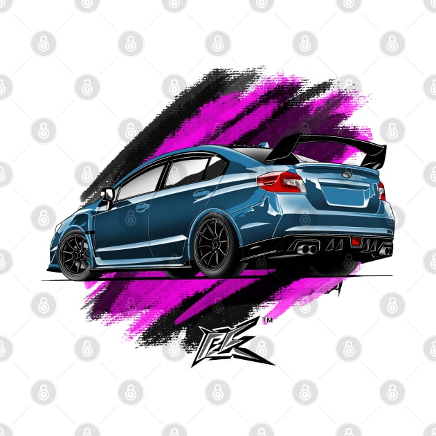 subaru wrx sti rear by naquash