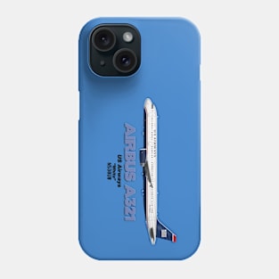 Airbus A321 - US Airways "White" Phone Case