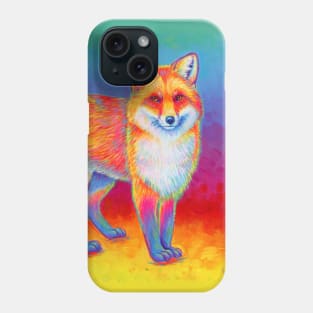 Rainbow Red Fox Phone Case