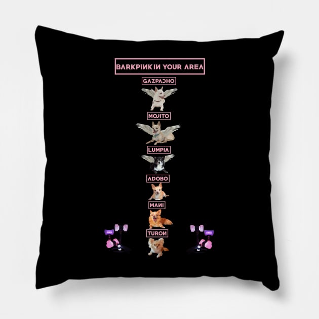 BarkPink Vertical Names Pillow by BarkPink