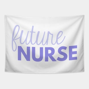 Purple Future Nurse with Thin Script Tapestry