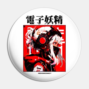 Japanese Cyberpunk Vaporwave Aesthetic Pin