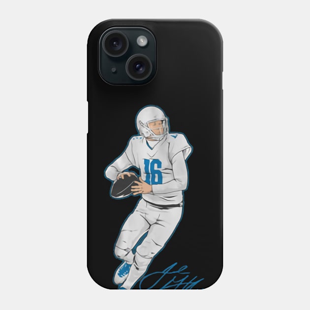 Jared Goff Superstar Pose Phone Case by stevenmsparks