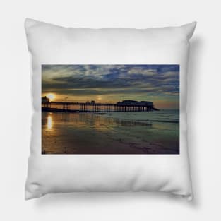 Cromer Pier at sunset Pillow