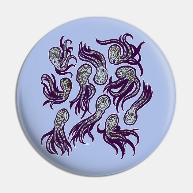 Octopi Pin by LocalCryptid