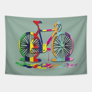 colorful bicycle Tapestry