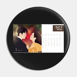 Calendar 2022 October with Korean Dramas Pin