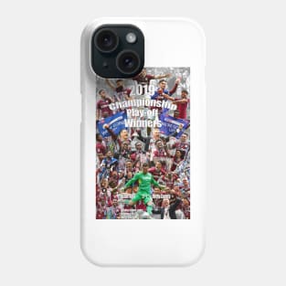 Aston Villa Play-off Final artwork poster print Phone Case