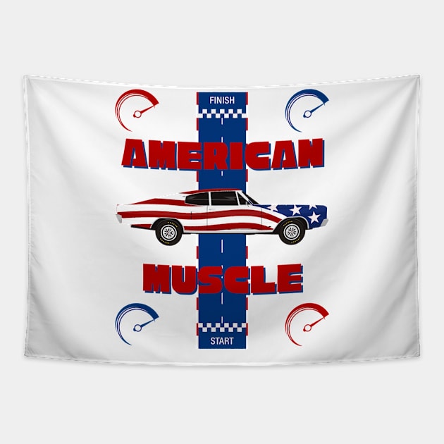 American Muscle Tapestry by Claudia Williams Apparel