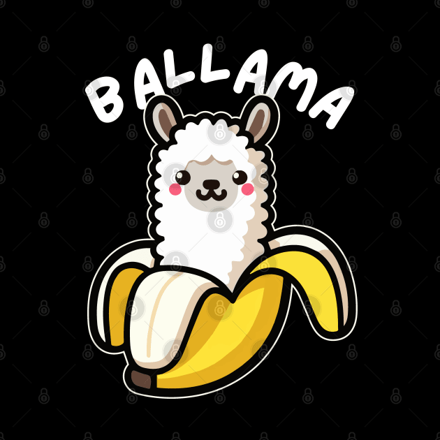 Ballama: Funny Llama Banana Graphic with a Llama Pun Saying by GiftTrend