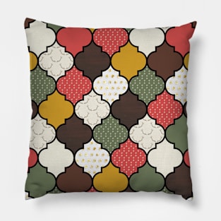 Holiday Christmas Moroccan trellis Pillow