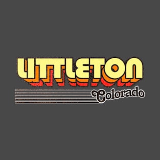 Littleton, Colorado | Retro Stripes T-Shirt