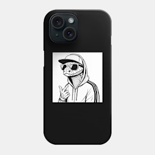 streetwear Lizard in the hood Phone Case