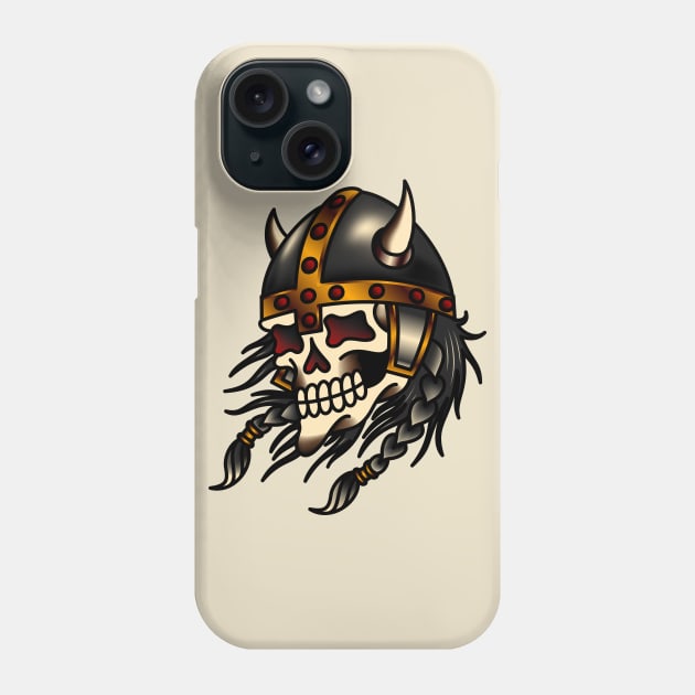 Viking Skull Phone Case by OldSalt