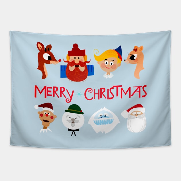 Rudolph The Red Nosed Reindeer Tapestry by ChrisPaulFarias