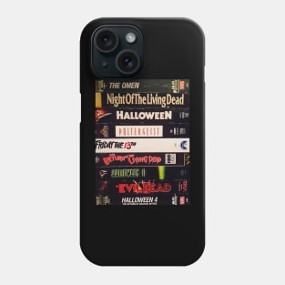 Retro Horror Movies VHS Stacks Phone Case