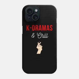 Kdramas and chill Finger heart Phone Case