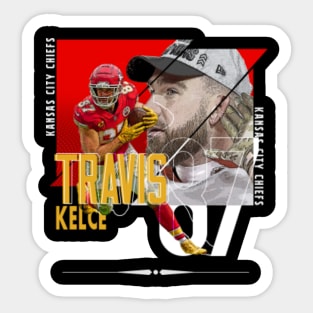 kelce chiefs jersey stars Sticker for Sale by jessicanoble