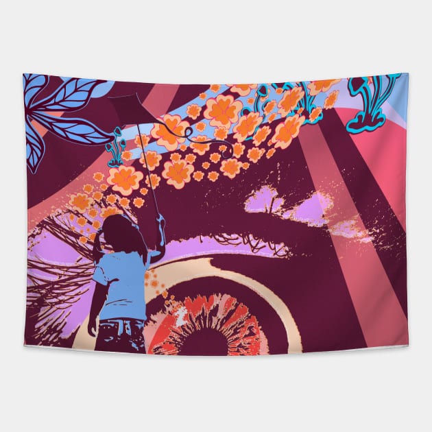 retro 60s Tapestry by stephenignacio