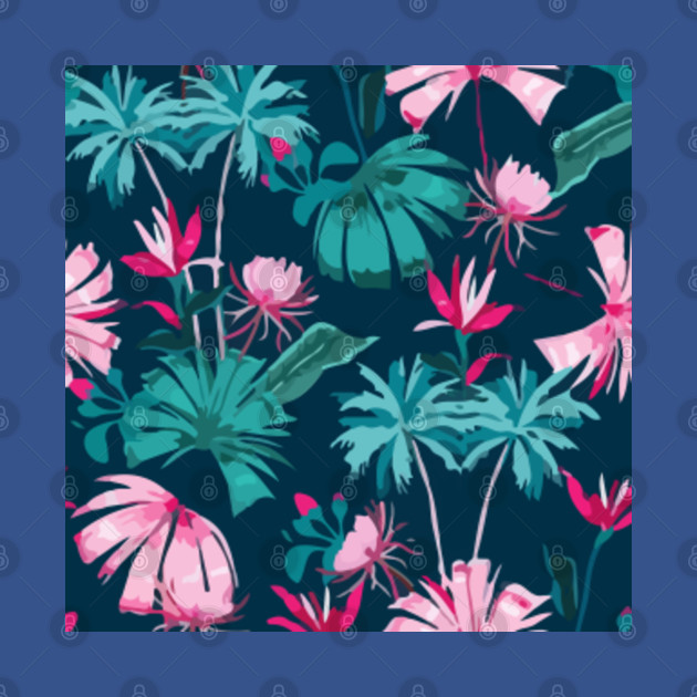 Disover Retro Vector Seamless Beautiful Tropical Pattern - Retro - T-Shirt