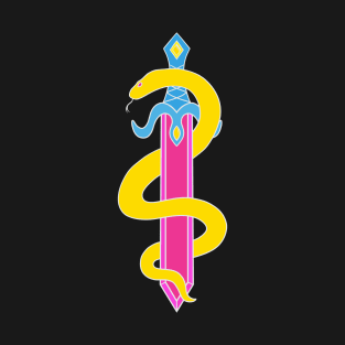 Sword and Snake (Pansexual Colors) T-Shirt