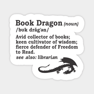 Book Dragon Definition Magnet