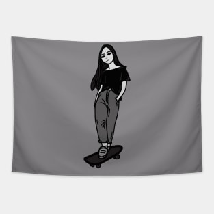 Skater Girl Tapestry