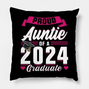 Proud Auntie Of A 2024 Graduate Senior Graduation Pillow