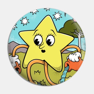 The Star - Mystical Medleys - Vintage Cartoon Tarot Pin