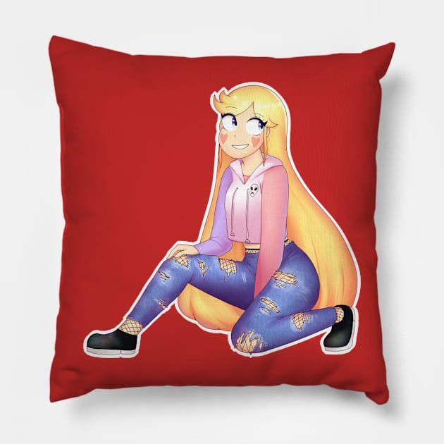 Aesthetic Star Vs The Forces Of Evil Star Butterfly Pillow by xlausenpai