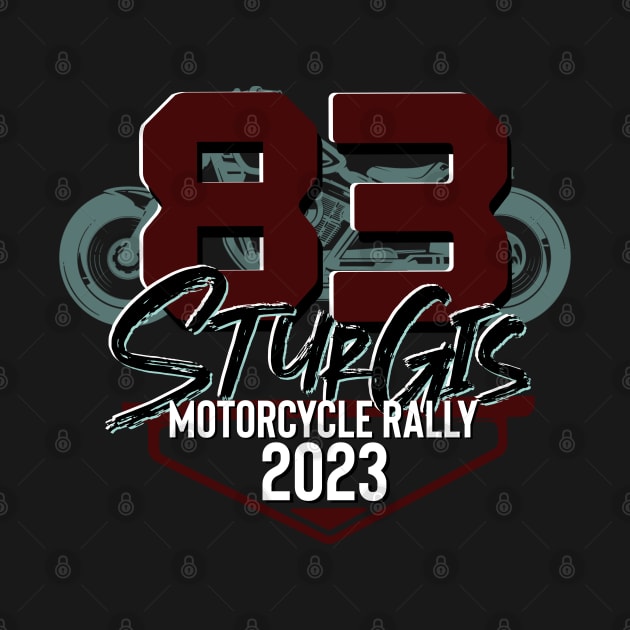 Logo style 83rd sturgis motorcycle rally 2023 by PincGeneral