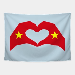 We Heart Vietnam Patriot Flag Series (Double) Tapestry