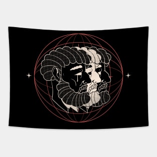 Triple Head Idea Tapestry