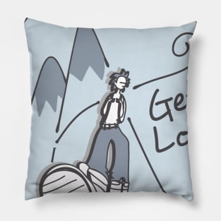 Get Lost Cartoon Character Pillow