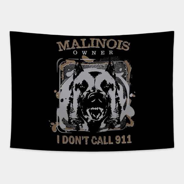 Malinois - Belgian shepherd -Mechelaar Tapestry by Nartissima