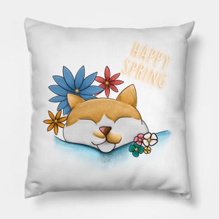 Happy spring Pillow