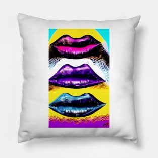 Popart Popculture Lips Pillow