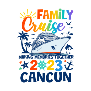 Cancun Cruise 2023 Family Friends Group Vacation Matching T-Shirt