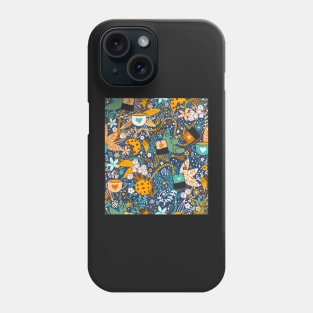 Ditsy Tea Time Spring Garden Party Pattern Phone Case