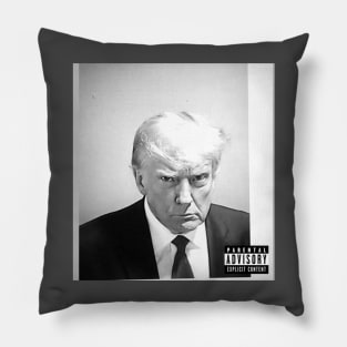 Donald Trump Mugshot Album Cover Pillow