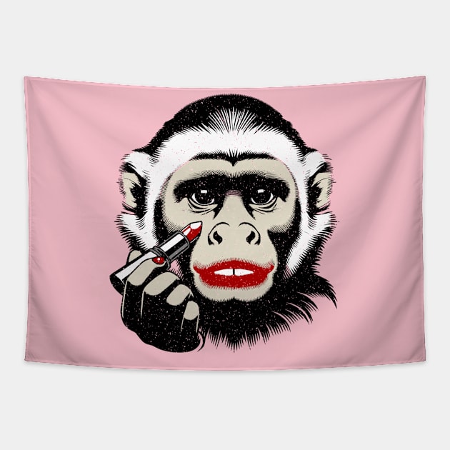 Pretty Monkey Tapestry by JSnipe