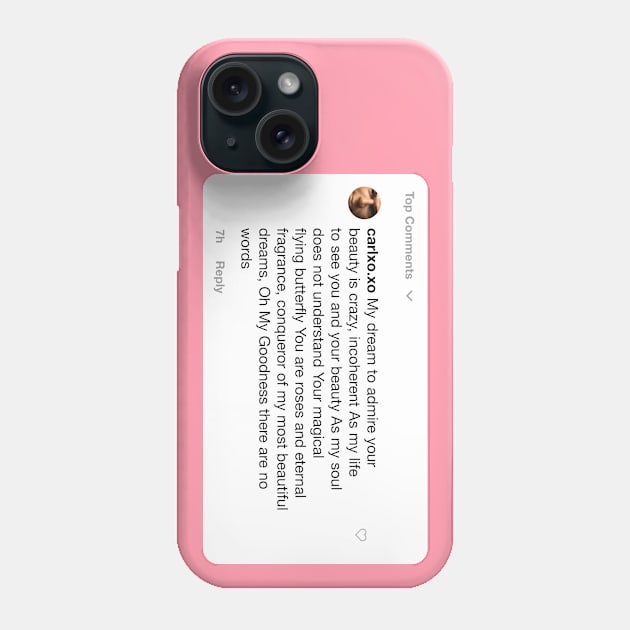 @carlxo.xo comments 01 Phone Case by benprenart