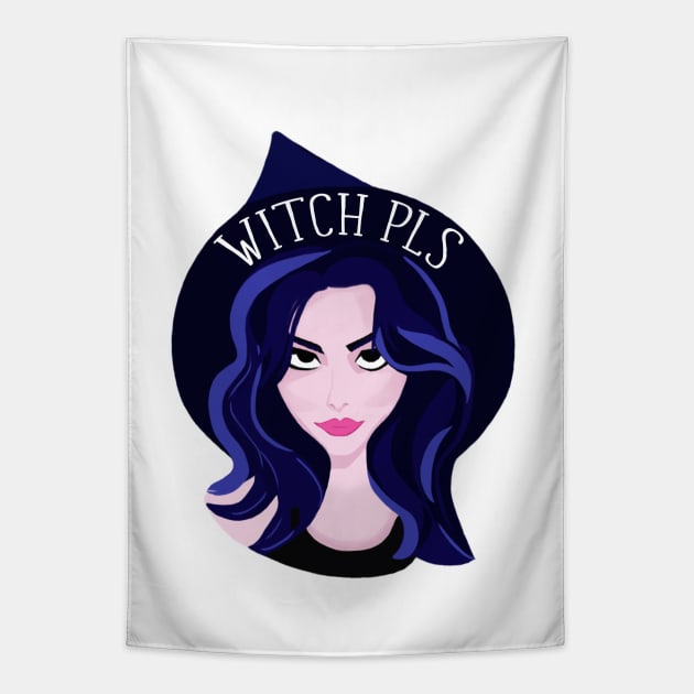 Witch Pls Tapestry by Witchling Art